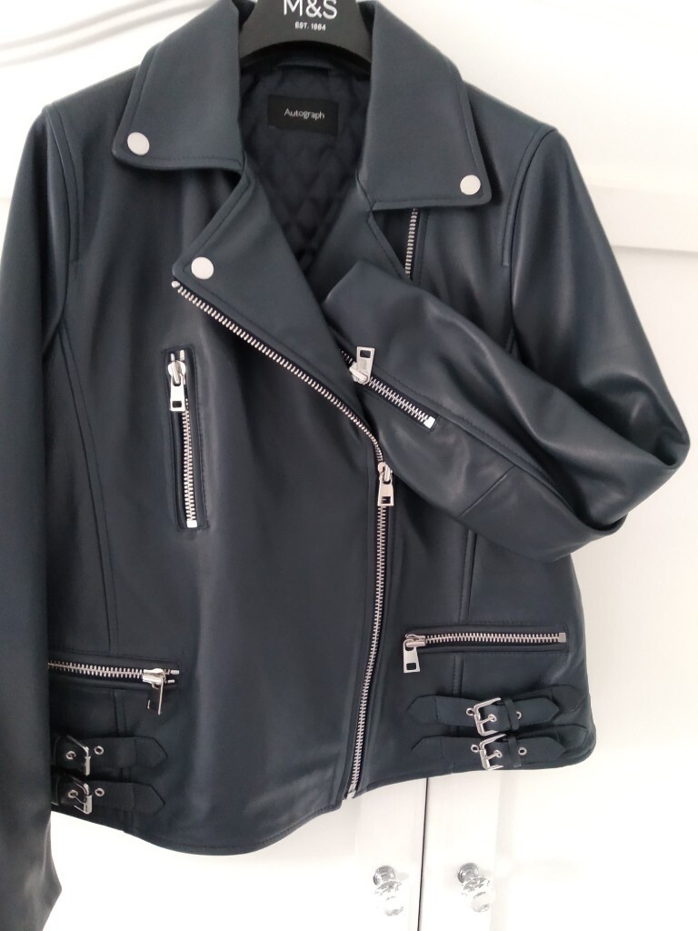 autograph leather biker jacket